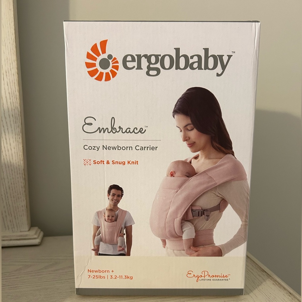 Ergobaby Embrace Soft Knit Carrier in Light Pink
